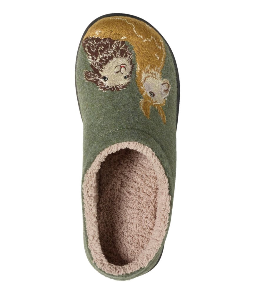 Women's Daybreak Scuffs, Motif, Green/Llamas, small image number 4