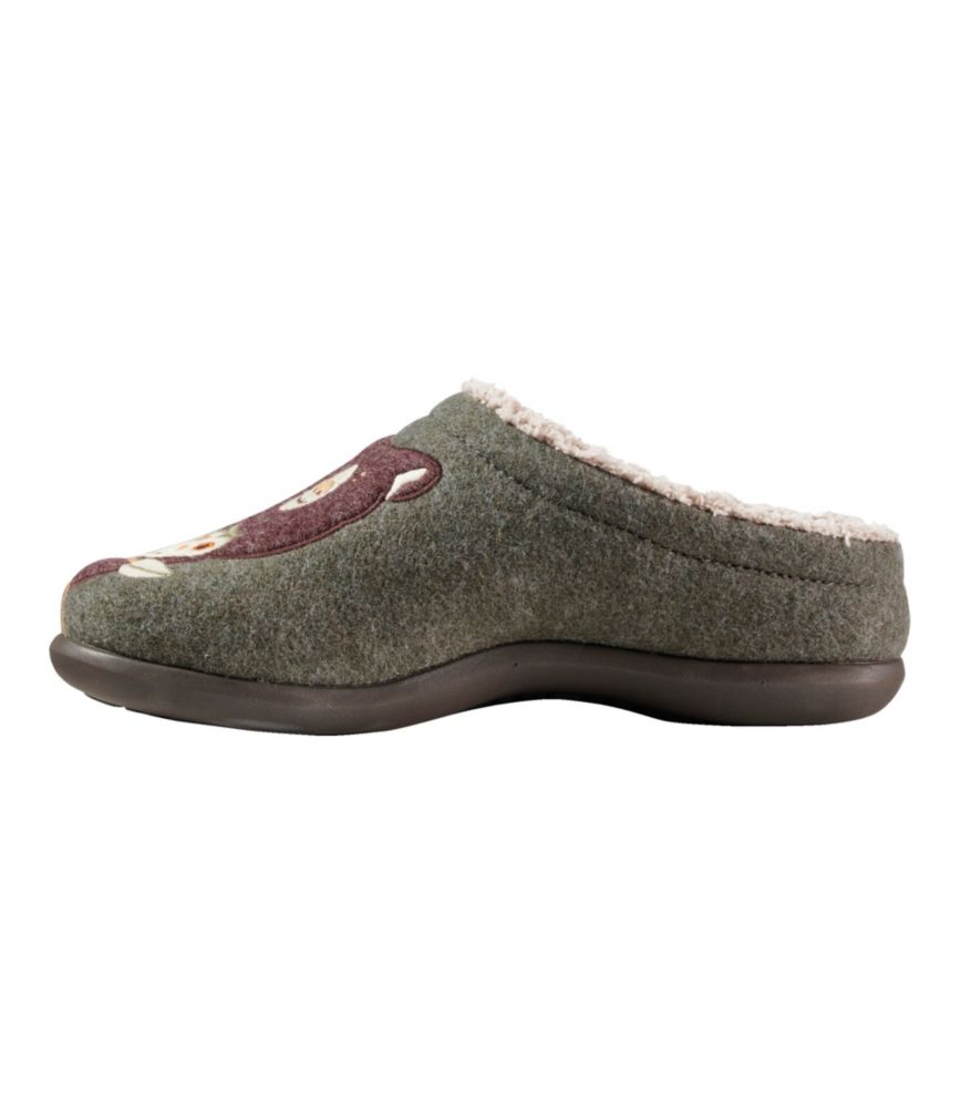 Women's Daybreak Scuffs, Motif, Dusty Olive/Forest Friends, small image number 2