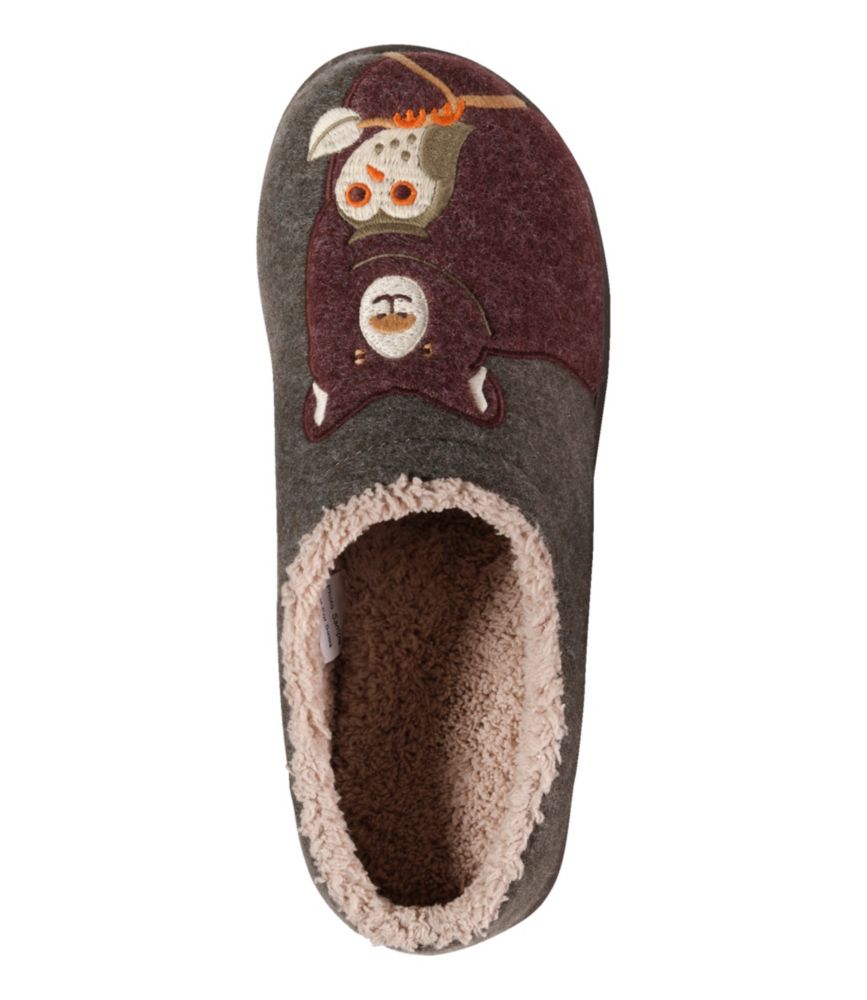 Women's Daybreak Scuffs, Motif, Dusty Olive/Forest Friends, small image number 4