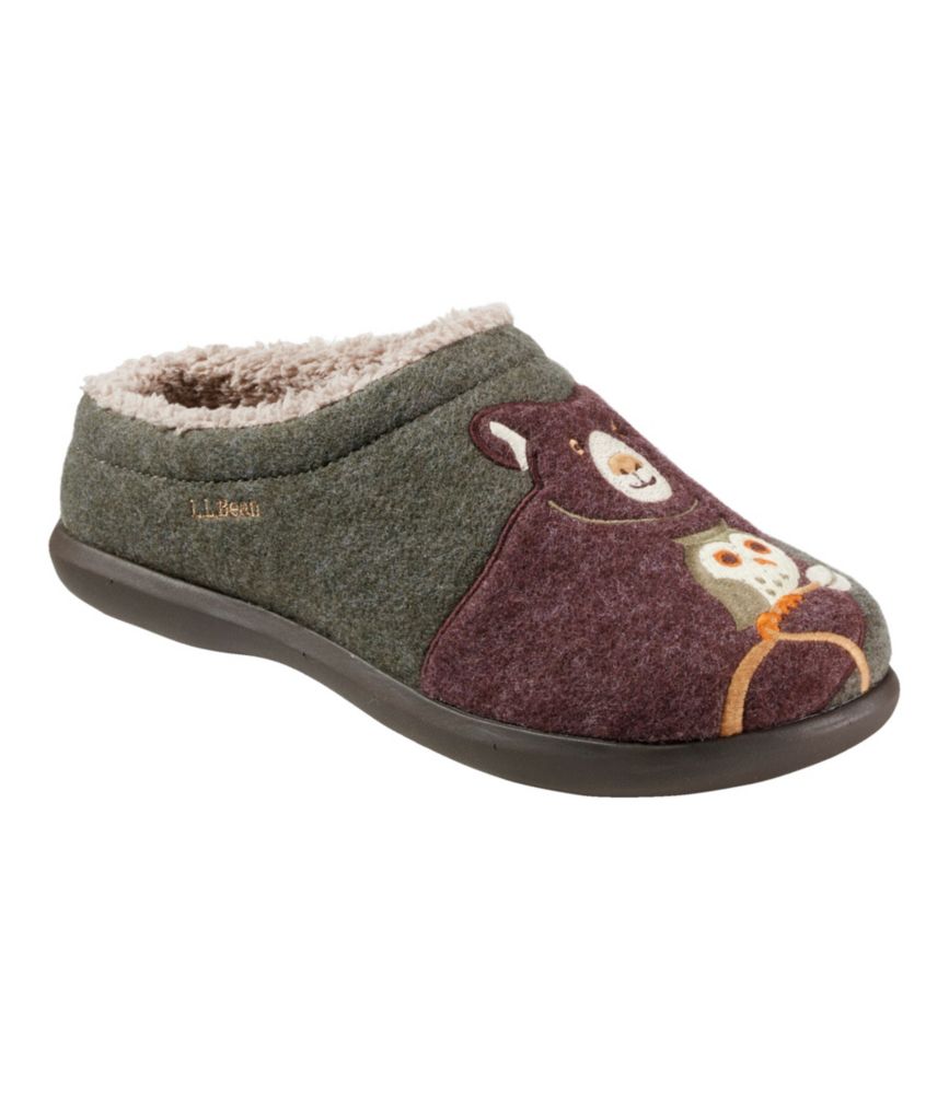 Women's Daybreak Scuffs, Motif, Dusty Olive/Forest Friends, small image number 6