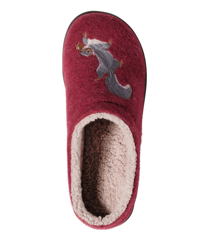 Women's Daybreak Scuffs, Motif, Deep Red/Squirrels, small image number 4