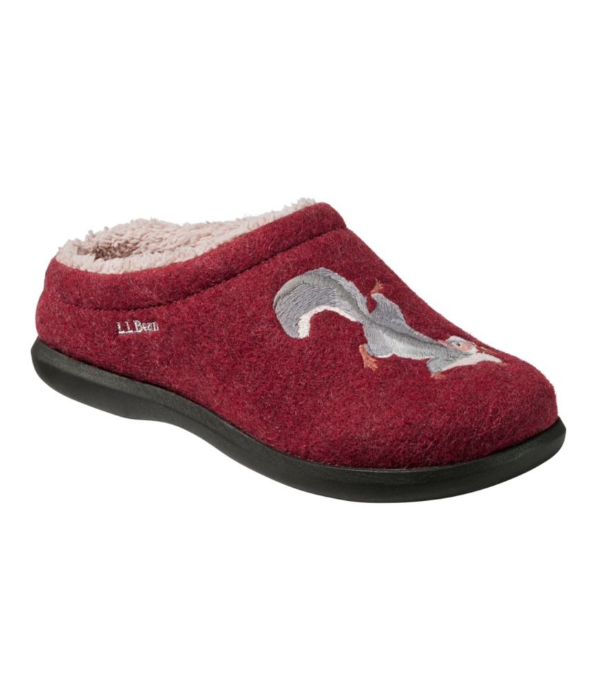 Women's Daybreak Scuffs, Motif, Deep Red/Squirrels, small image number 6