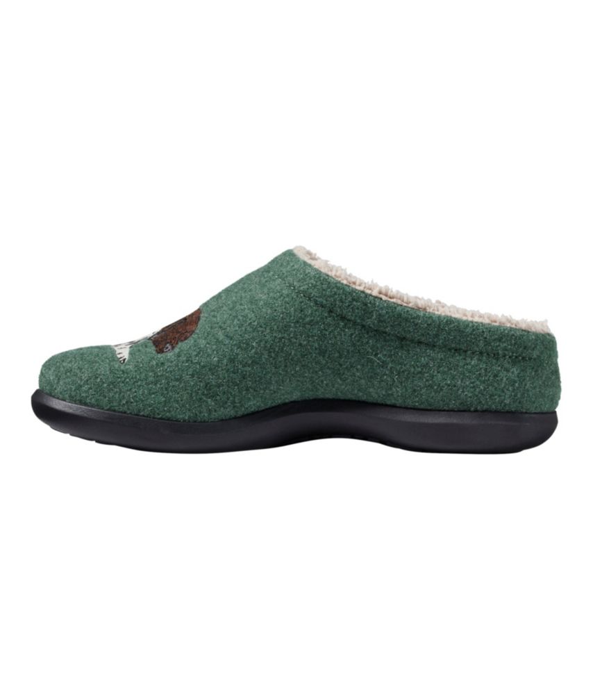 Women's Daybreak Scuffs, Motif, Green/Dogs, small image number 2