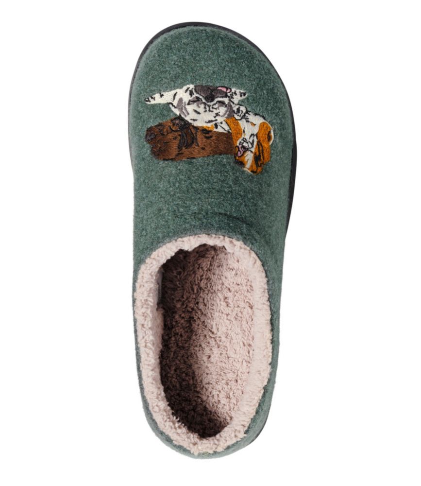 Women's Daybreak Scuffs, Motif, Green/Dogs, small image number 4