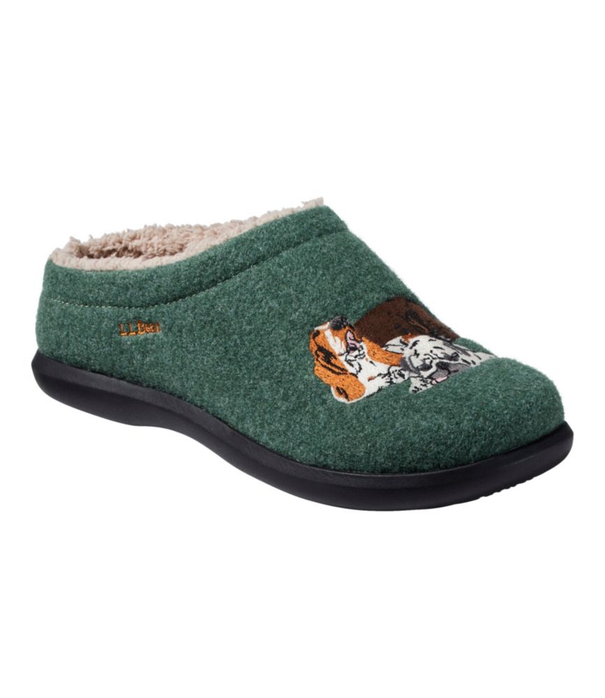 Women's Daybreak Scuffs, Motif, Green/Dogs, small image number 6