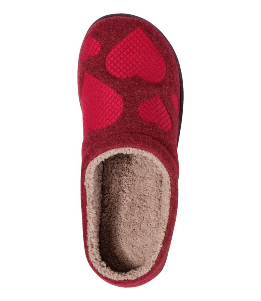 Women's Daybreak Scuffs, Motif, Deep Red/Hearts, small image number 4