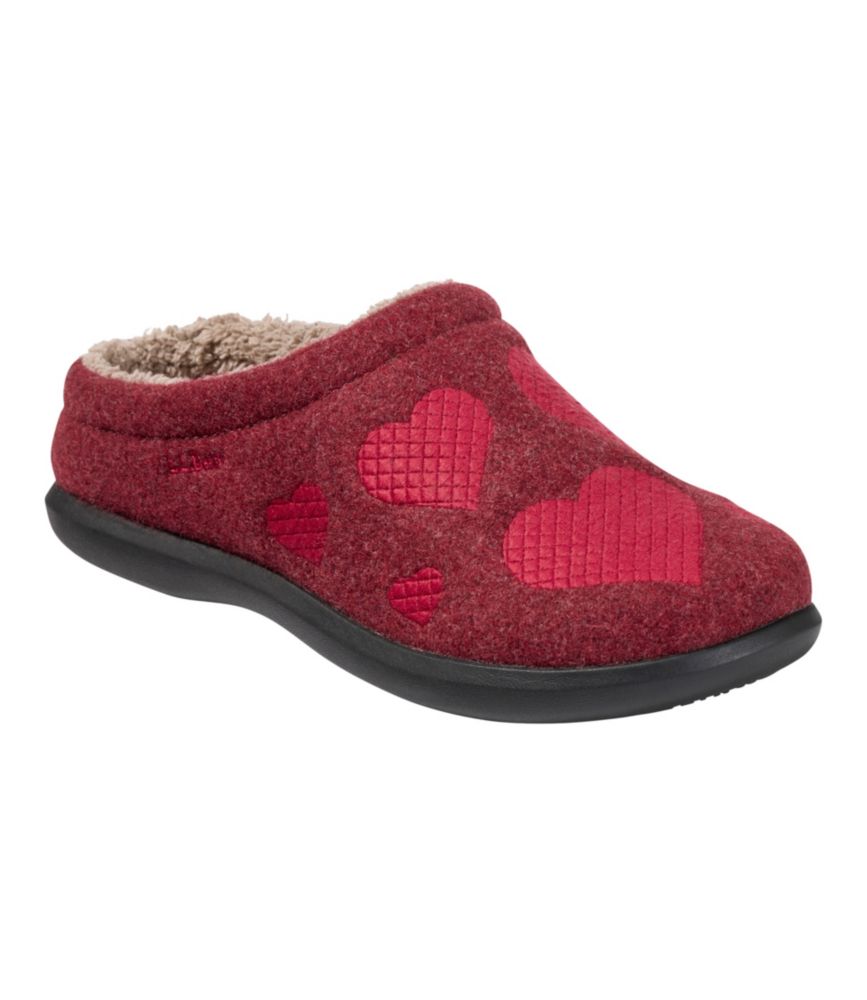 Women's Daybreak Scuffs, Motif, Deep Red/Hearts, small image number 6
