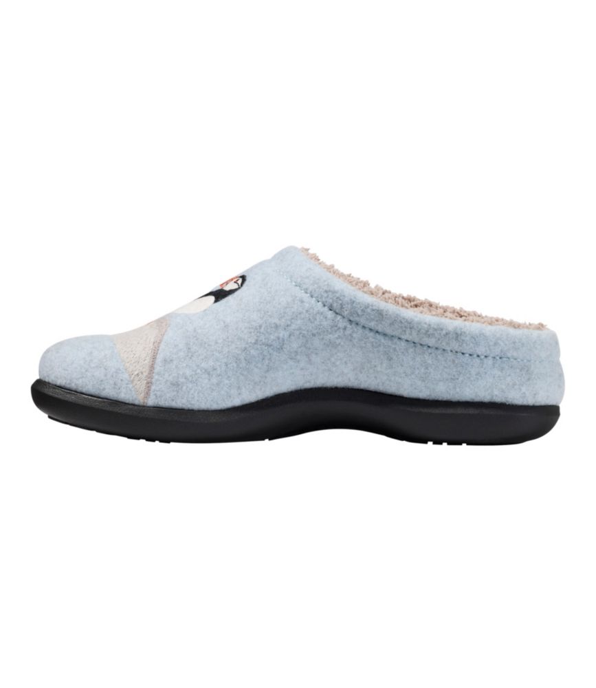 Women's Daybreak Scuffs, Motif, Oyster Blue/Puffins, small image number 2