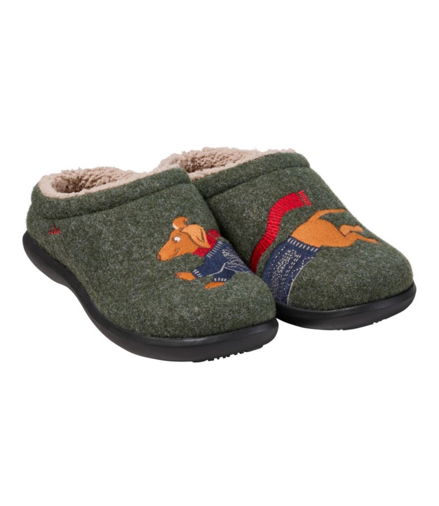 Women's Daybreak Scuffs, Motif, OliveGray/Dachsund, small image number 6
