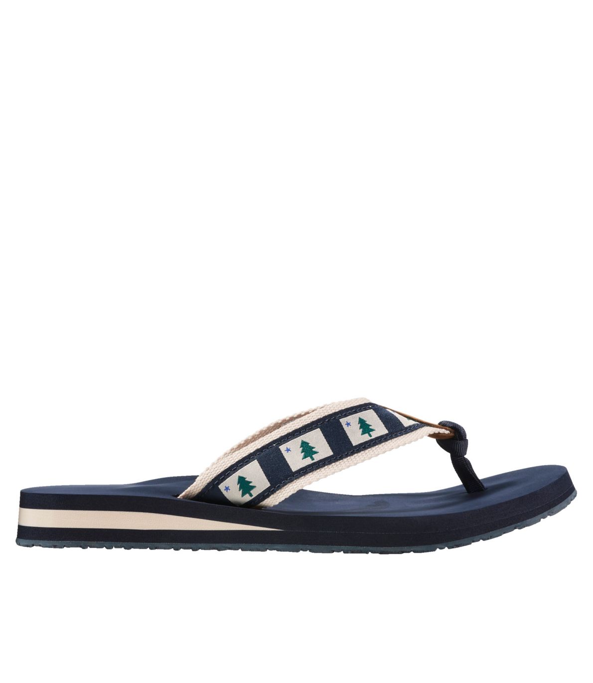 Women's Original Maine Isle Flip-Flops, Motif at L.L. Bean