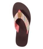 Women's Maine Isle Flip-Flops, Woven Print