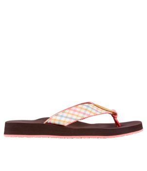 Women's Maine Isle Flip-Flops, Woven Print