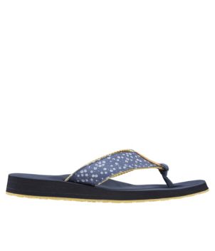 Women's Maine Isle Flip-Flops, Woven Print