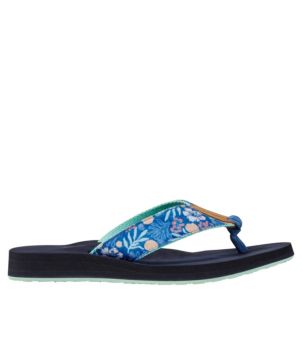 Women's Maine Isle Flip-Flops, Woven Print