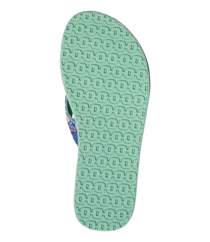 Women's Maine Isle Flip-Flops, Woven Print