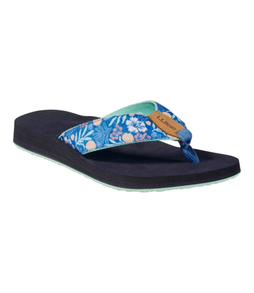 Women's Maine Isle Flip-Flops, Woven Print