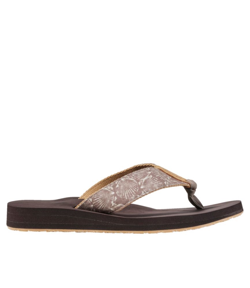 Women's Maine Isle Flip-Flops, Woven Print