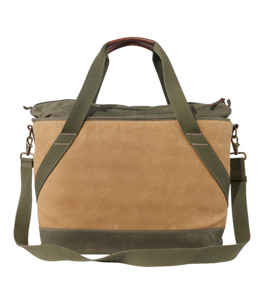 Insulated Waxed-Canvas Tote, Large, , small image number 2