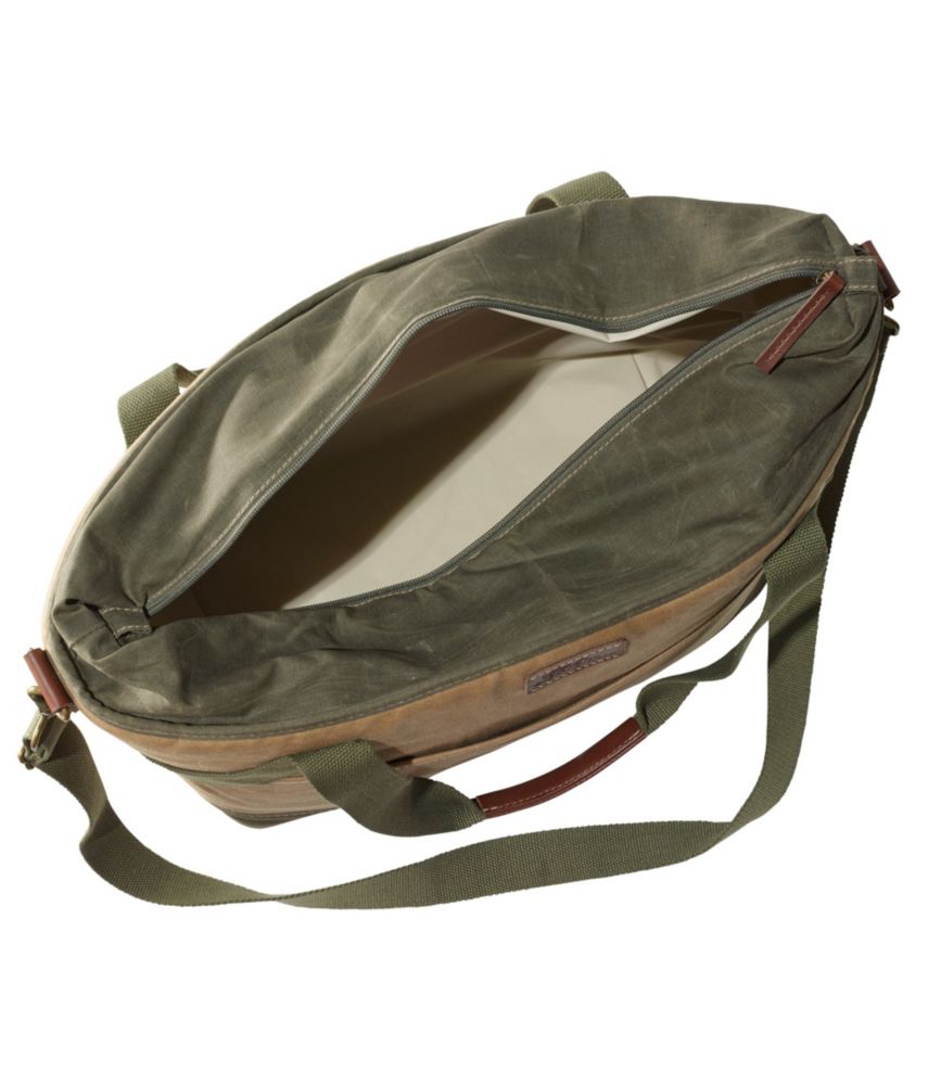Insulated Waxed-Canvas Tote, Large, , small image number 3