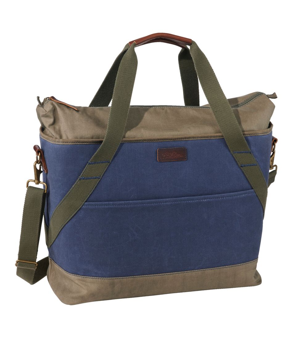 Large Waxed Canvas Tote Bag