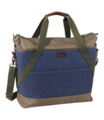 LL Bean Insulated Waxed-Canvas Tote, Medium