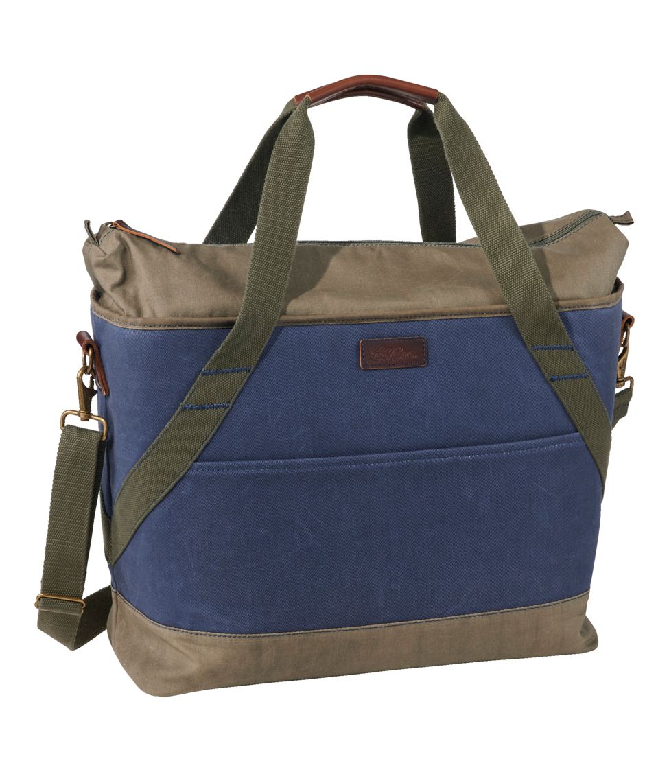 Men's waxed canvas hot sale tote bag