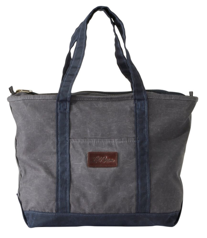 waxed canvas tote bag