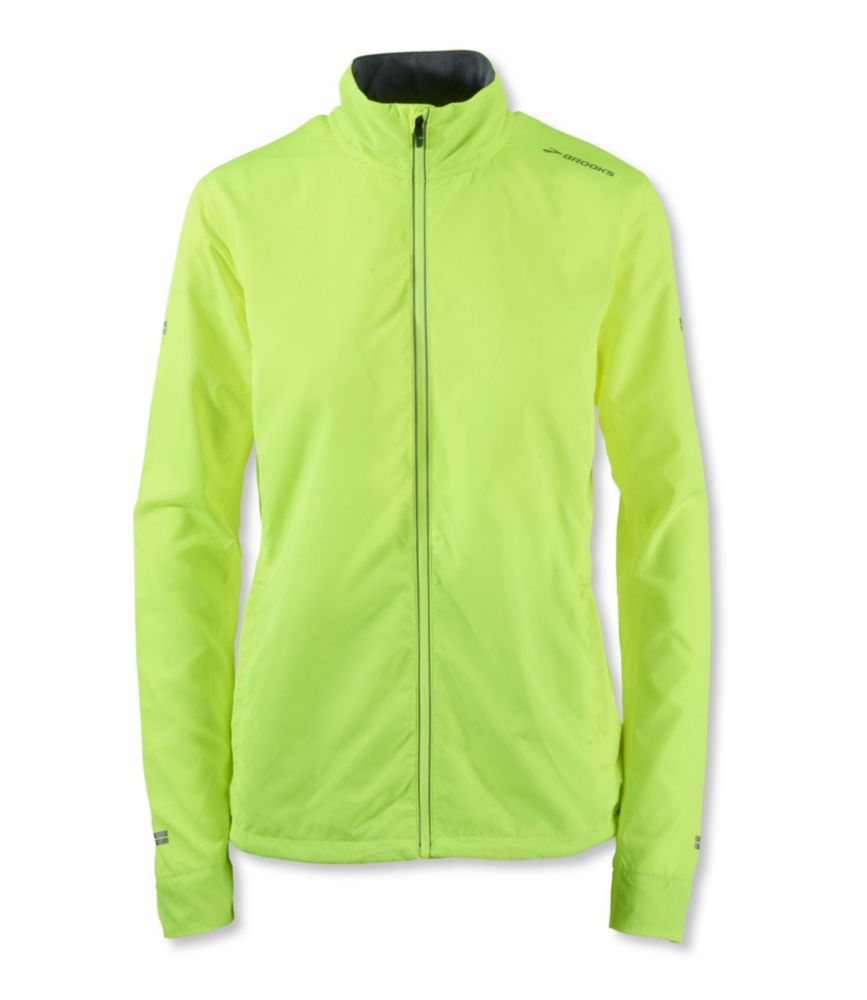 brooks running jacket womens green