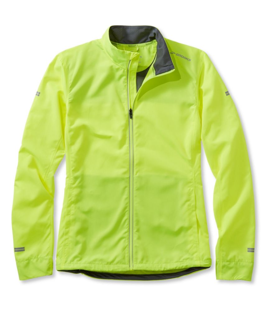 brooks running jacket womens yellow