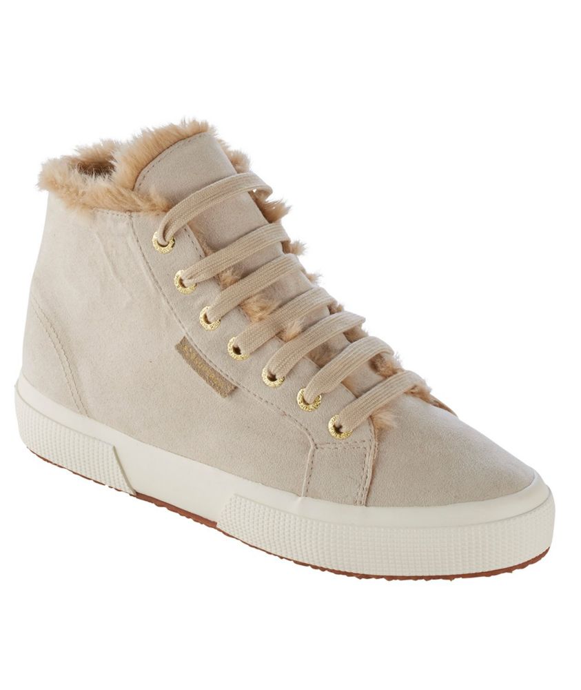 superga sherpa lined sneakers