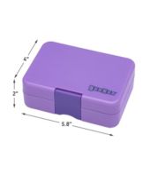 Yumbox Mini Snack Lila Purple 3 Compartment Lunch Box - Mighty Rabbit