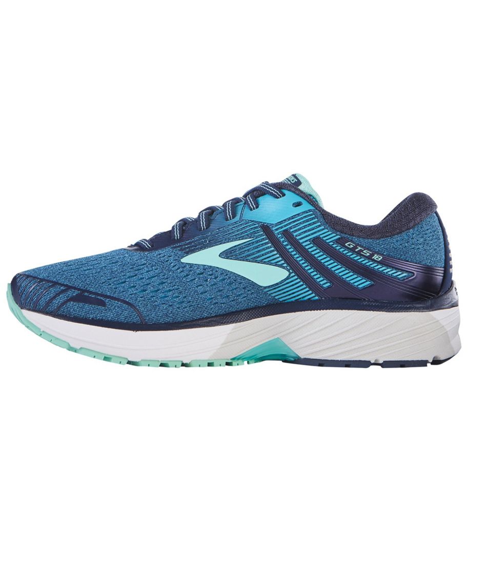 Brooks Womens Adrenaline GTS 18 Running Shoes Trainers Sneakers Navy 