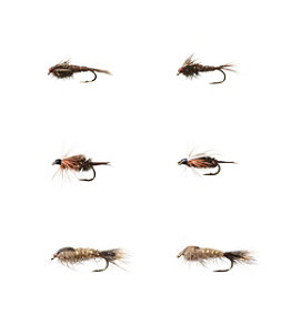 Umpqua Six-Piece All-Purpose Nymph Fly Selection