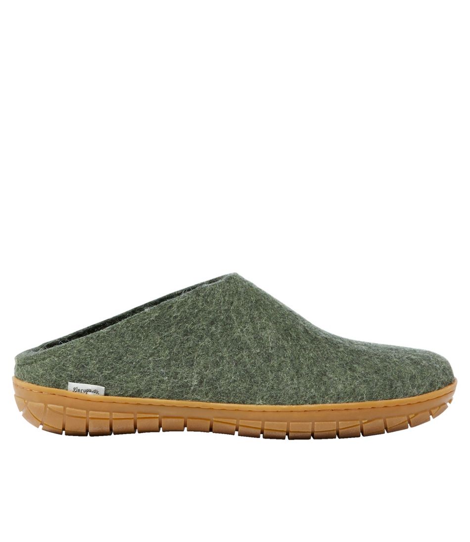 Snuble Panda tennis Adults' Glerups Wool Slippers, Open Heel Rubber Outsoles | Slippers at  L.L.Bean