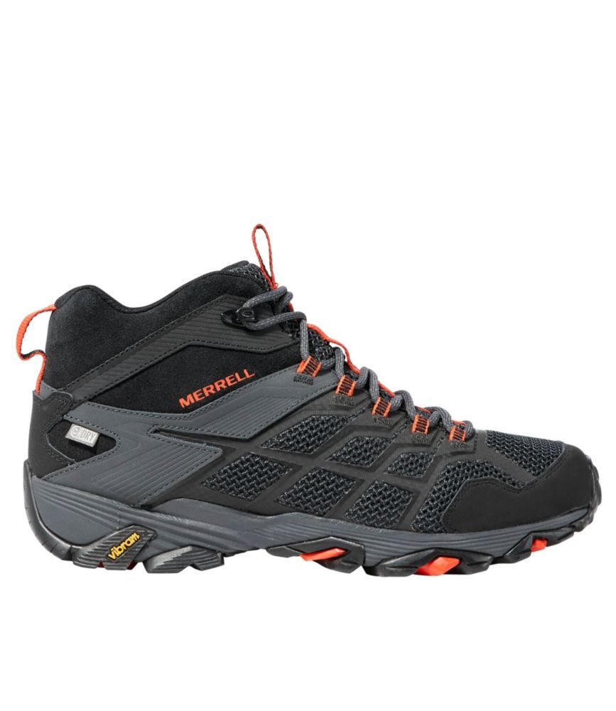 merrell men's moab fst 2 mid waterproof hiking shoe