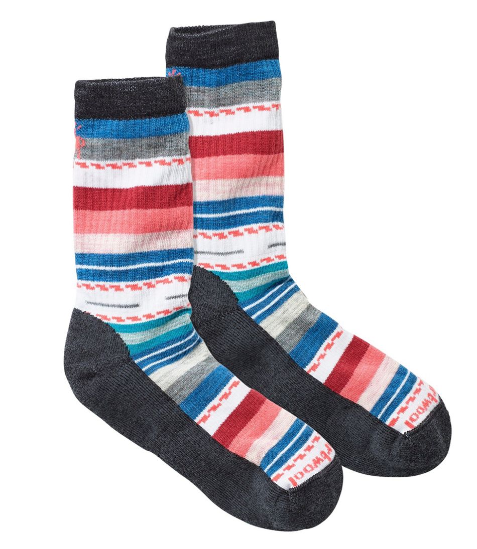 Women's Smartwool Margarita Hike Light Socks, Stripe | Socks at L.L.Bean