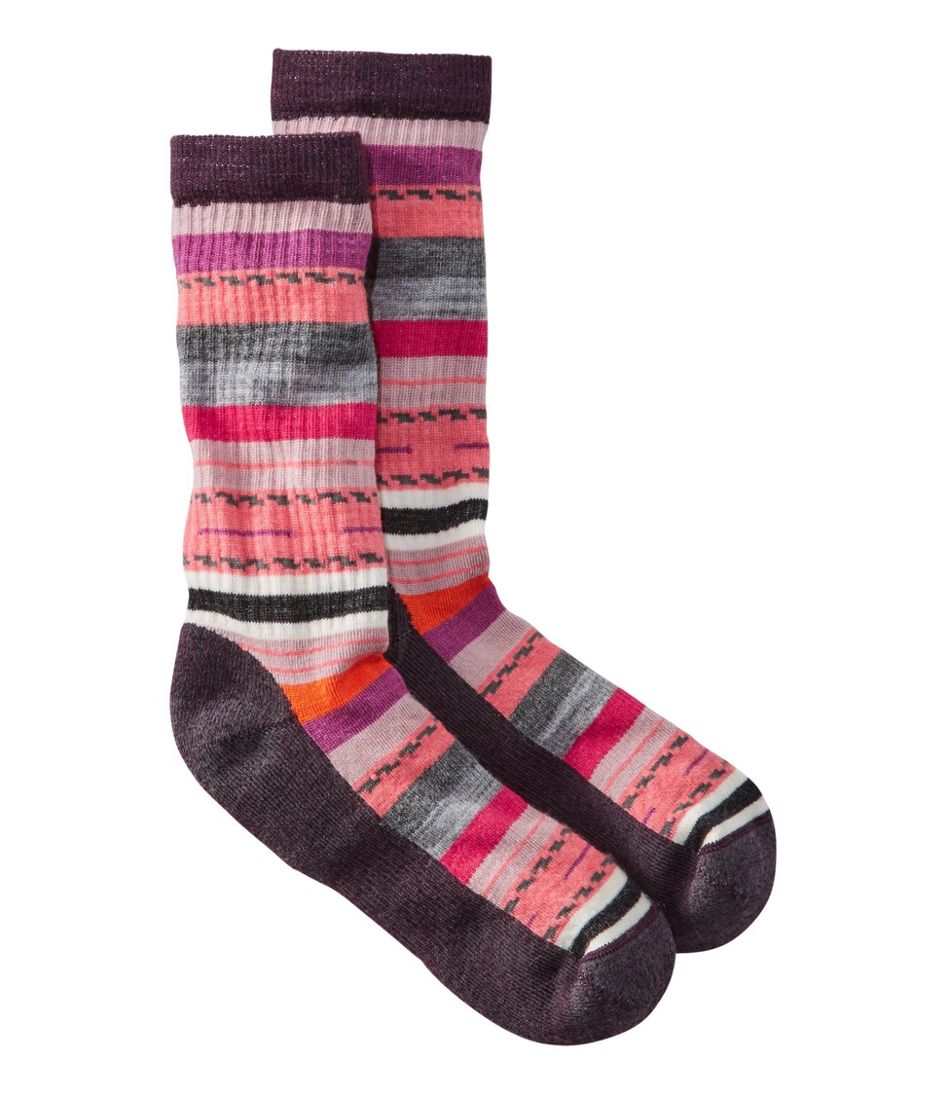 Women's Smartwool Margarita Hike Light Socks, Stripe | Socks at L.L.Bean