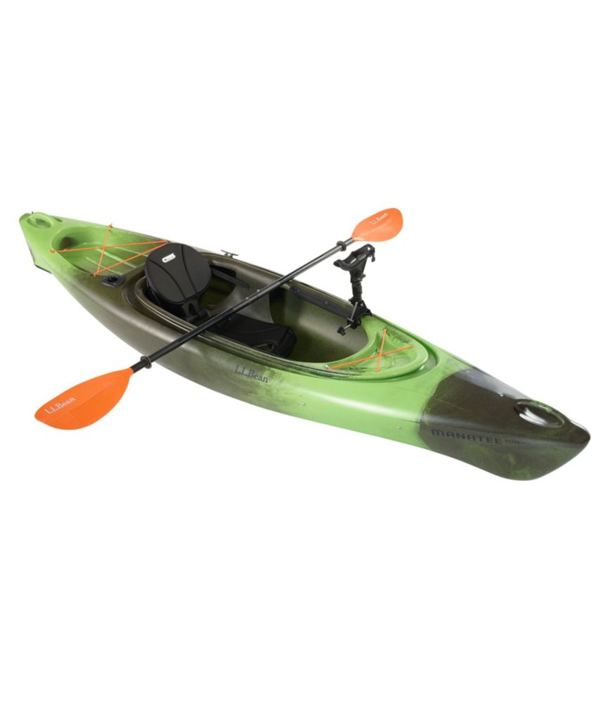 L.L.Bean Manatee 10 Angler Kayak Package Paddling at L.L.Bean