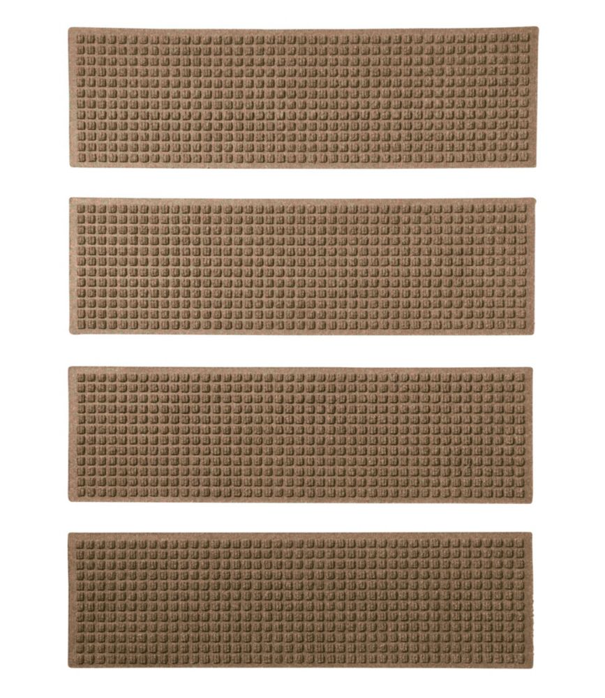 Everyspace Recycled Waterhog Mat, Stair Treads, Set of Four, Camel, small image number 1