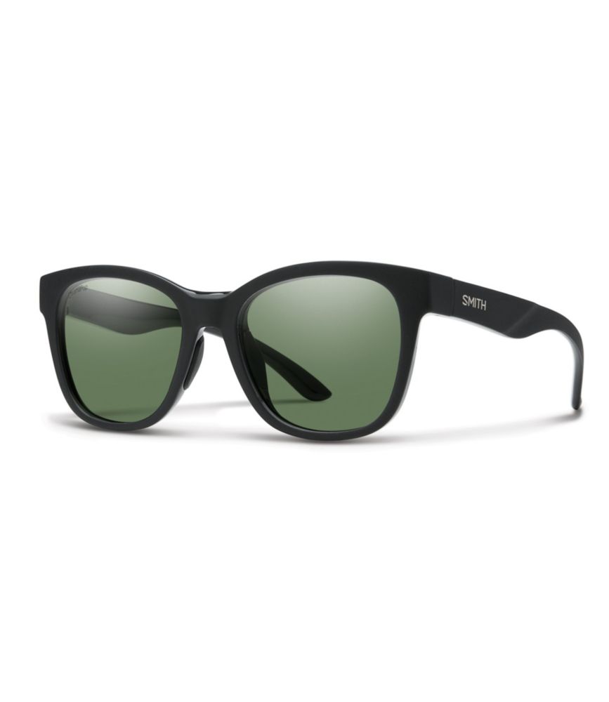 Image of Women's Smith Caper Polarized Sunglasses With Chromapop Black