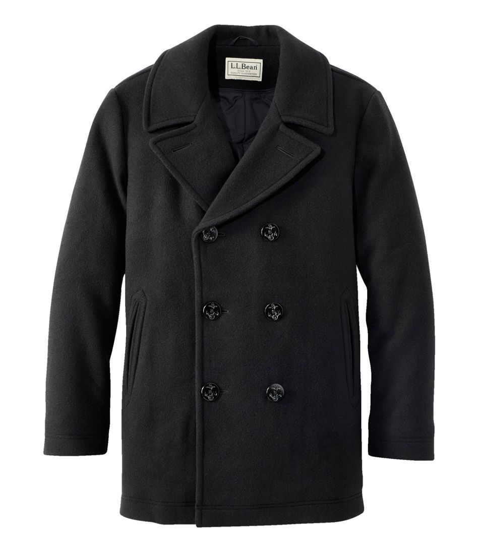 L. L. Bean Warm-up Jacket Vintage M Men Wool Car Over Coat 