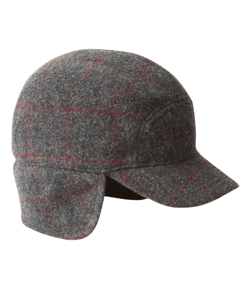 Adults' Maine Guide Wool Cap with Primaloft, Plaid Malone XXL, Wool Blend/Nylon | L.L.Bean