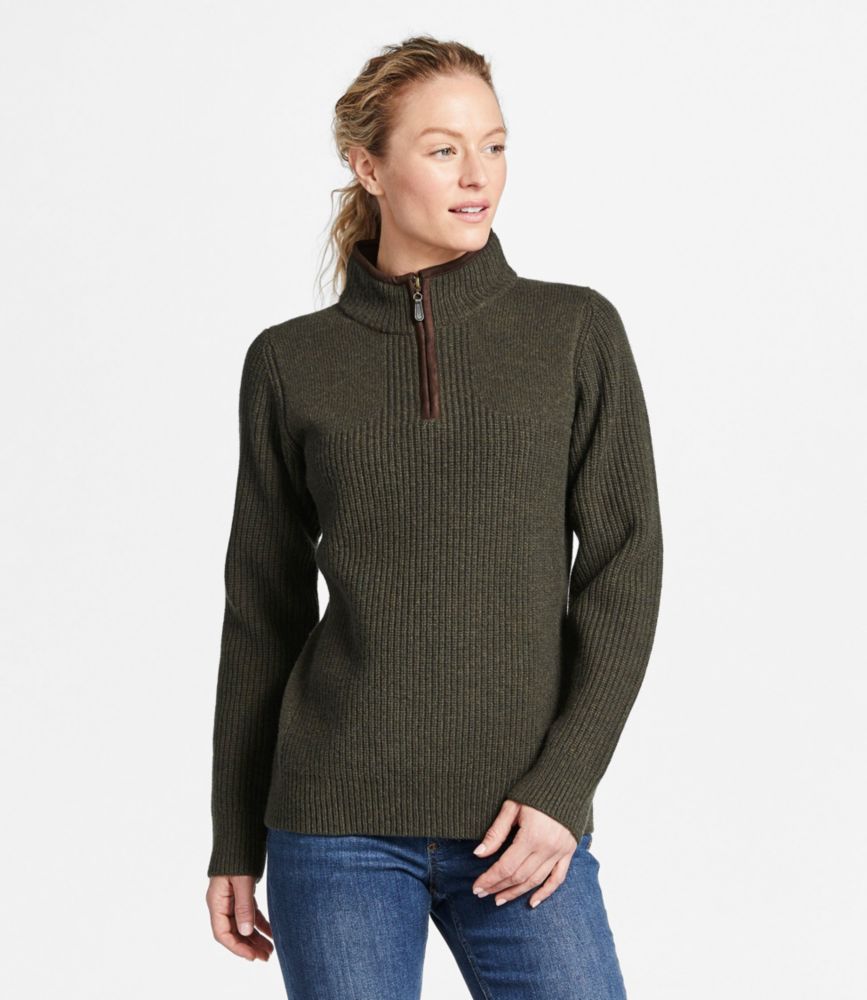 Women's Waterfowl Sweater, Forest Shadow Heather, small image number 2