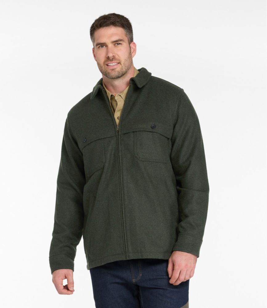 Men's Maine Guide Zip-Front Jac-Shirt, Loden, small image number 4