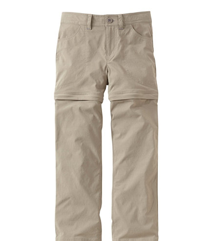 Girls' Trekking Zip-Off Pants with Stretch | Bottoms at L.L.Bean
