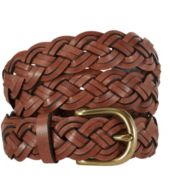Brora Woven Leather Belt in Chocolate Brown - Kate Middleton Belts