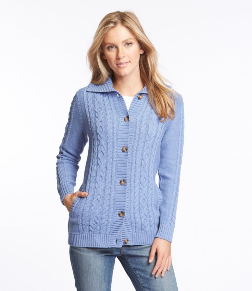 ll bean womens cable knit sweater
