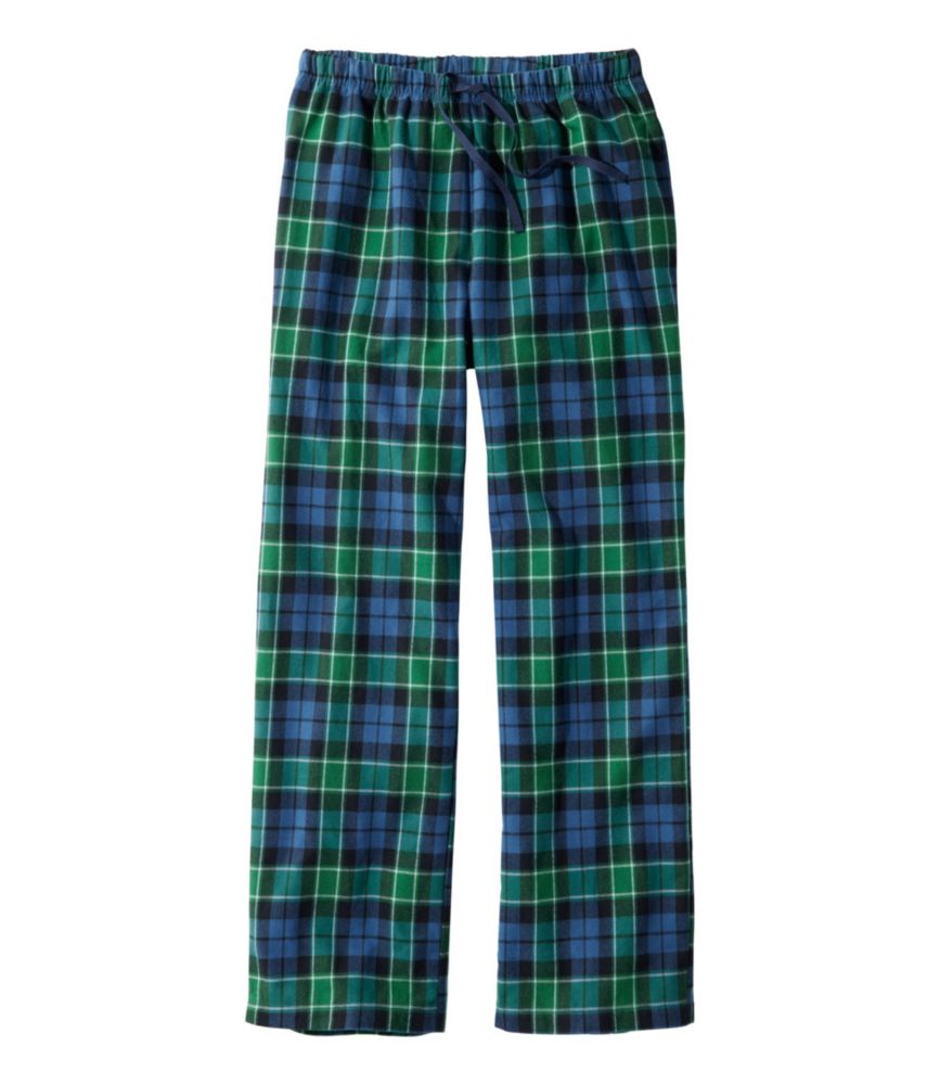 Women's L.L.Bean Flannel Sleep Pants, Plaid, Bright Mariner Plaid, small image number 1