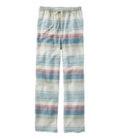 LL BEAN L 14-16 pink plaid pajama pants girls youth W1