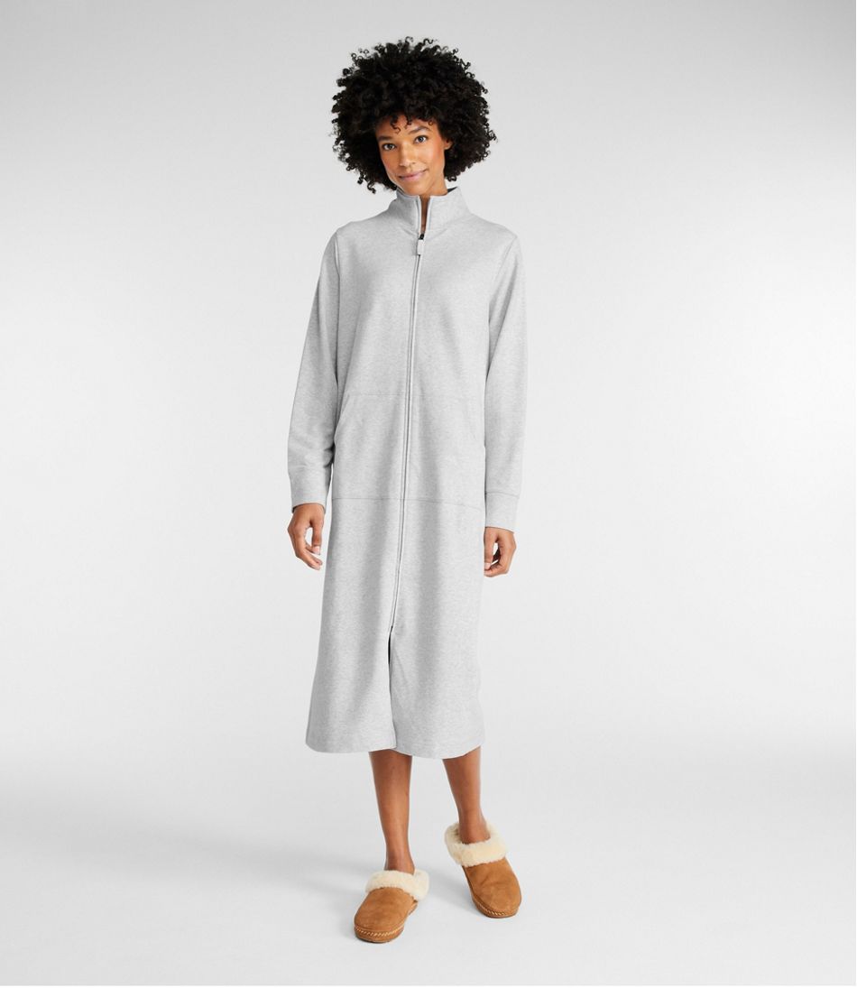 Long Hooded Fleece Sweatshirt Robe